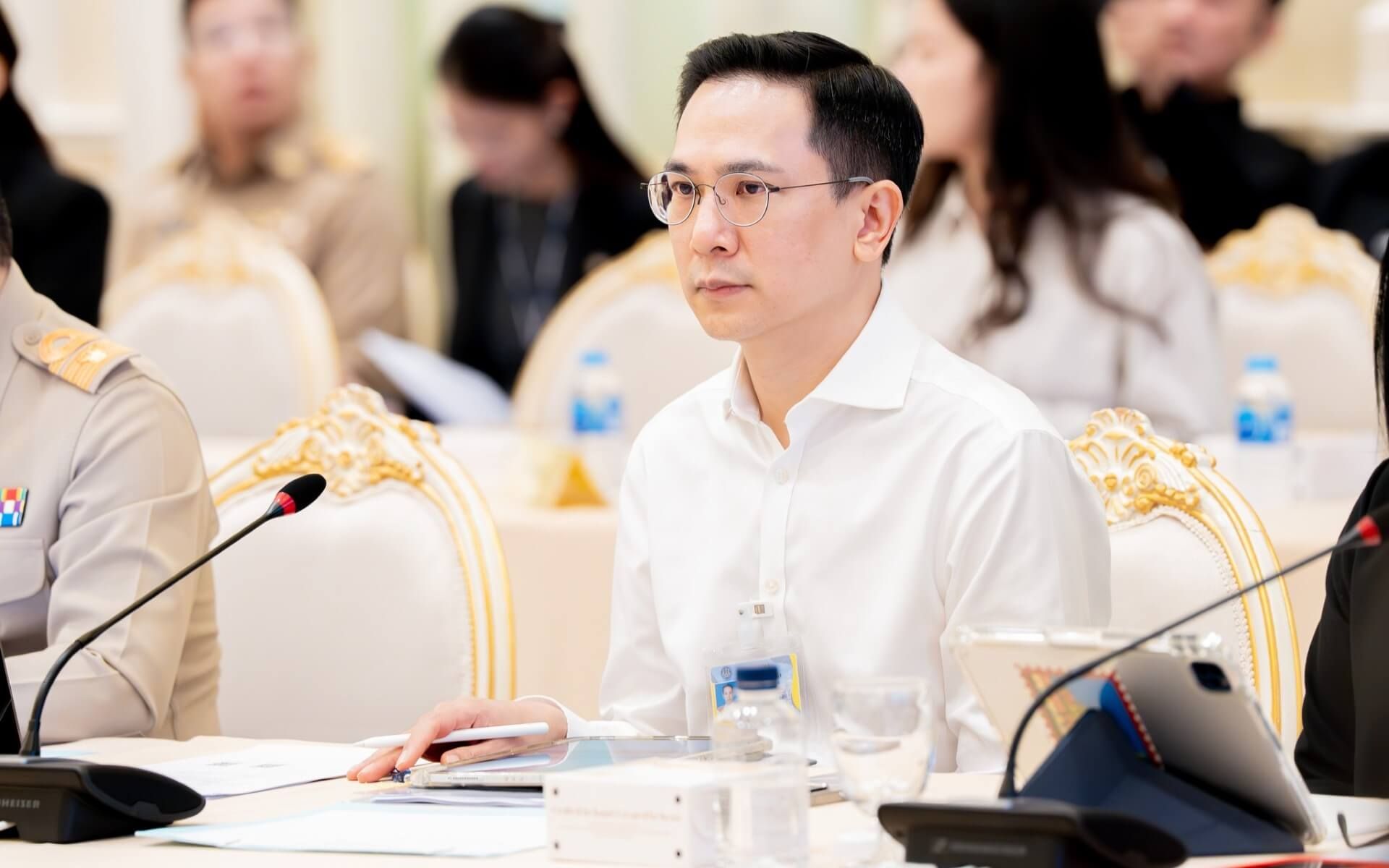 Prime Minister Anutin Charnvirakul chaired the first meeting of the National Committee established to oversee preparations for the 2026 IMF-World Bank Group Annual Meetings, held at the Phakdi Bodin Building, Government House on 11 May 2026.